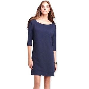 Lilly Pulitzer Navy Cassie Dress Above Knee 3/4 Sleeve Size XS